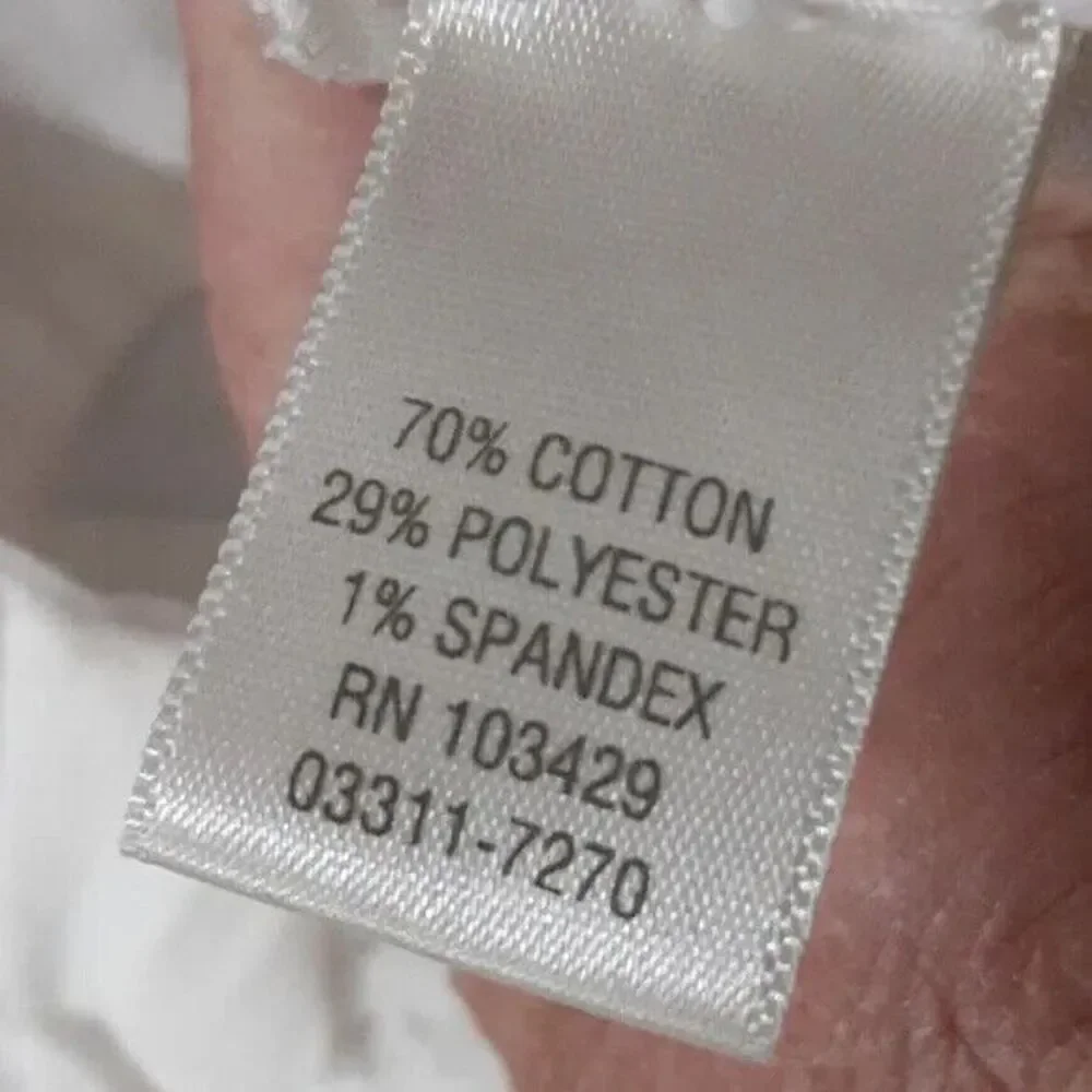 Christopher & Banks size 12 white cropped jeans - Picture 14 of 15